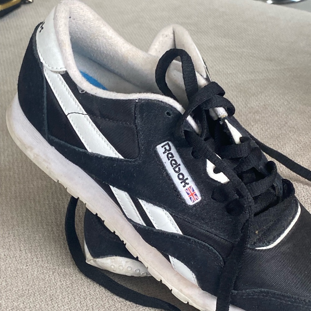 Reebok Black and White Classic Sneakers